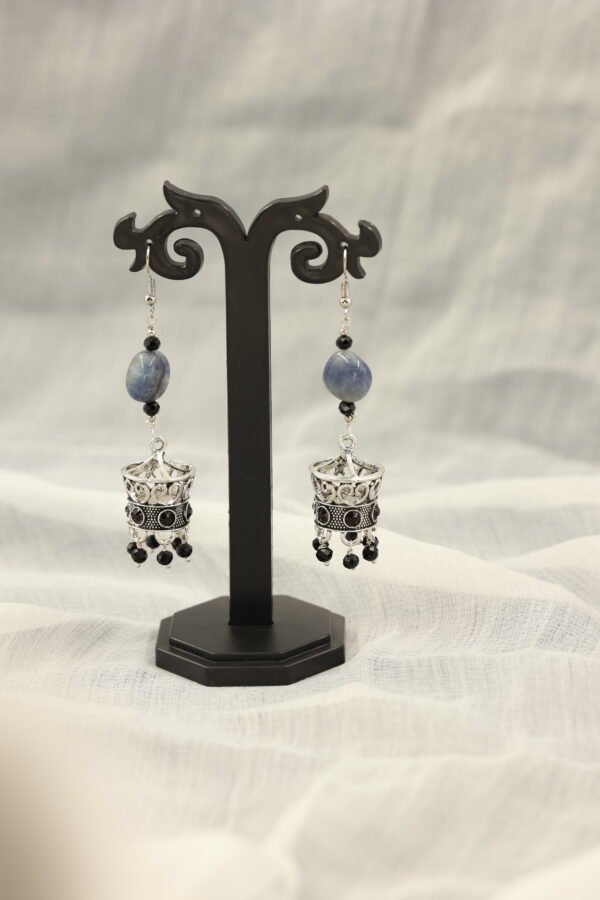 Elegant Silver Oxidised Earrings: A Closer Look at the Unique Jumka Design
