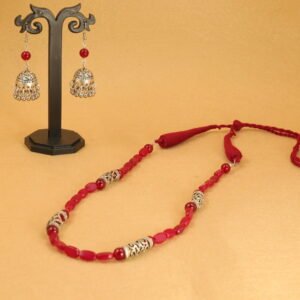 Elegant Maroon Beads Set