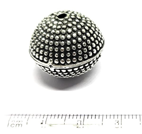 Silver Oxidised Metal Balls - Pack of 5 - Image 5