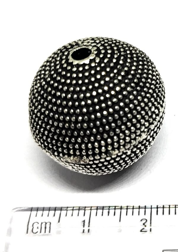 Silver Oxidised Metal Balls - Pack of 5 - Image 6