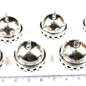 Silver Oxidised Jumka Base for Earrings Crafting pair of 3