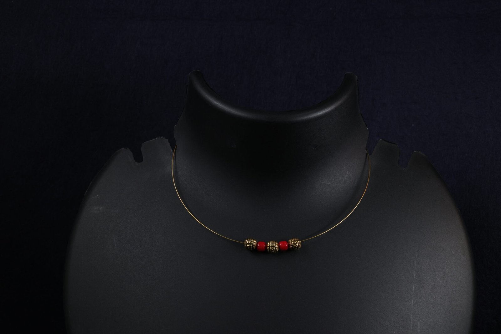 Gold Tone Hasli Necklace - Image 2