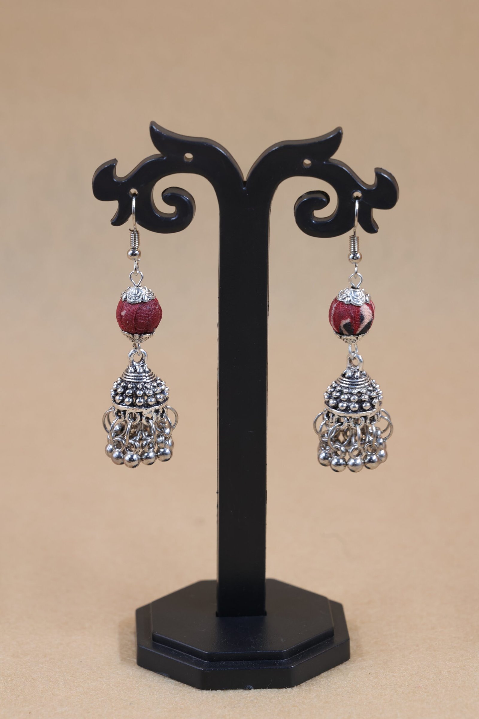 Handmade Statement Fabric Jewelry Set - Image 3