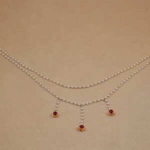 Detachable back pearl chain - Blouse Accessory