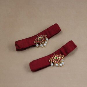 Sleeve Charms for Blouses - Maroon color with Kemp charms